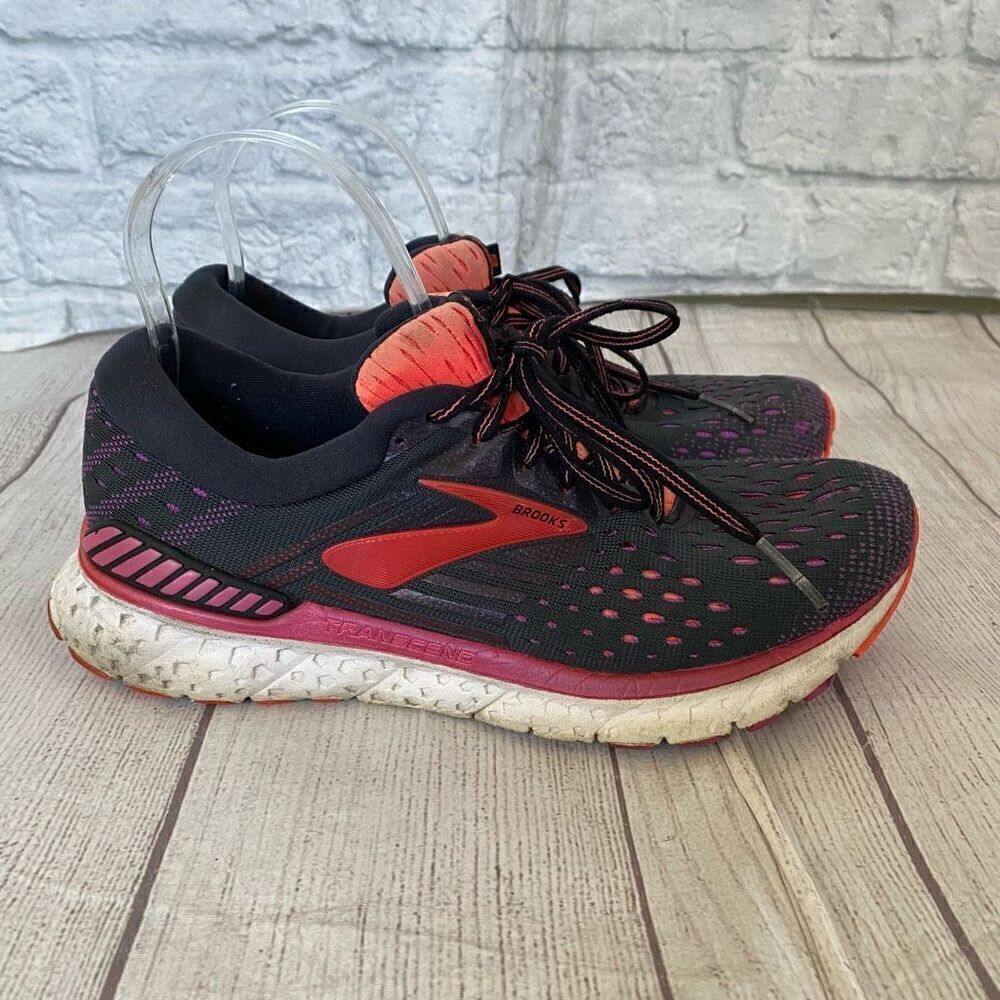Brooks transcend women 8.5 running shoes with tie laces